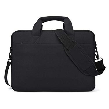 Imagem de Bolsa para Notebook de Ombro com Cintos Homens Mulheres Viagem Negócios Escritório Mala Múltiplos Bolsos Grande Capacidade Computador