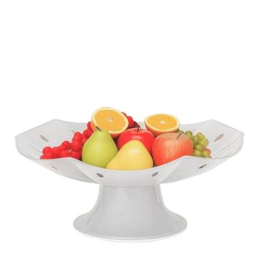 Imagem de Fruteira de Mesa para Cozinha – com Base Removível, Ideal para Organizar Frutas e Manter Ambiente Limpo (Branco)