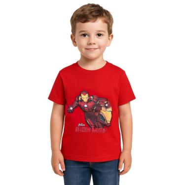 Imagem de Camiseta Infantil Menino Super-Heróis Brandili-Masculino