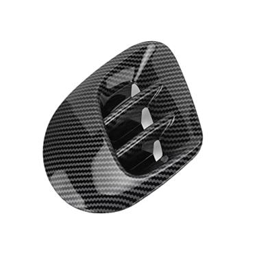 Imagem de Naroote Fibra de Carbono Traseiro Fender Saída Lateral Guarnição Elegante e Colorfast Apto para Smart Fortwo 453 2015-2021 para Estilo Exterior do Carro (Padrão de fibra de carbono)