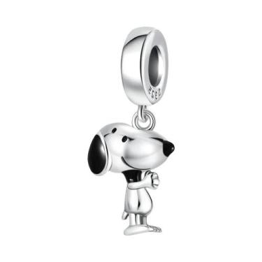 Imagem de Pingente De Charme Snoopy Em Prata S925 Para Meninos E Meninas, DIY Pa