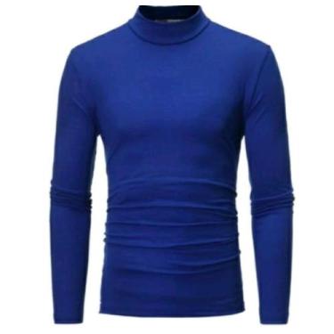 Imagem de Blusa Segunda Pele Masculina Gola Alta Proteção Solar Uv Fp50 Esportes