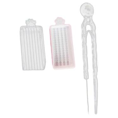 Imagem de Fenteer Kit de 3 peças para miçangas de fusão de 2,6 mm com pinça, bandeja de seleção e ferramentas de ferro para de miçangas, ideal para, Claro