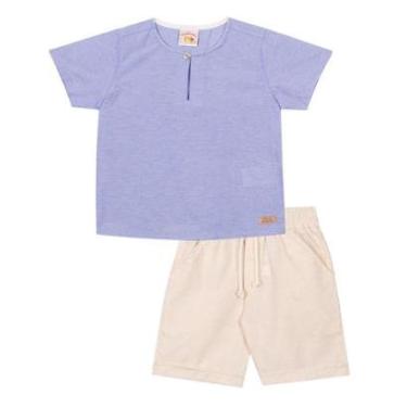 Imagem de Conjunto Infantil Menino Camiseta  E Bermuda Nini & Bambini-Masculino