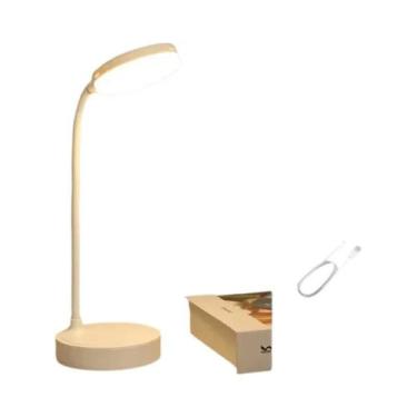 Imagem de Lâmpada De Mesa LED Portátil USB Proteção Para Os Olhos 3 Cores De Dim