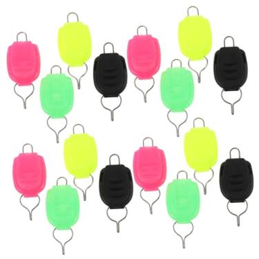 Imagem de TOYANDONA 20 peças de clipes de suporte de linha de pesca de plástico portáteis para carretel de pesca para pescadores