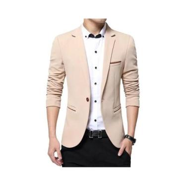Imagem de Blazer Masculino Slim Fit Casual Elegante, Casaco Esportivo, Moda Form