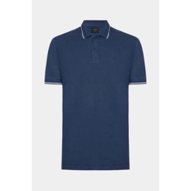 Imagem de Polo Aramis Manga Curta Piquet Duplo Azul Neblina-Masculino