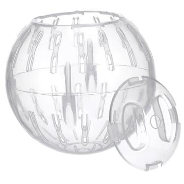 Imagem de Toddmomy Bola de exercício para hamster mini bola de corrida para animais de estimação pequenos, 18 cm, orifícios de ventilação de brinquedo de hamster e outros animais pequenos
