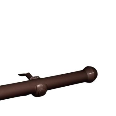 Imagem de Kit Varão Completo 2,00 Metros de Cortina Resistente 19mm varao cortina 2m(Tabaco)