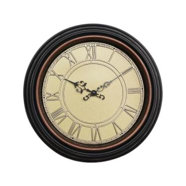 Imagem de Relógio de parede europeu retrô relógio de parede redondo para pendurar na parede relógio de casa sala de estar relógio de parede simples relógio de parede para quarto