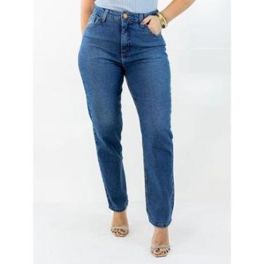Imagem de Calça Feminina Mom Jeans Tradicional Cintura Alta Anticorpus-Feminino