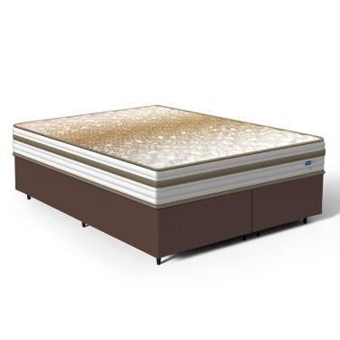 Imagem de Cama Box com Colchão de Molas Ensacadas Double Face Pillow Euro Alfa Probel Queen 158cm