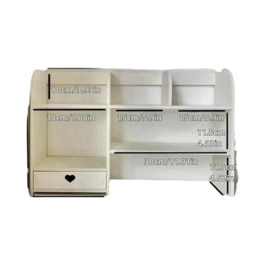 Imagem de Organizador De Mesa De Dupla Camada, Prateleira De Armazenamento De Ma