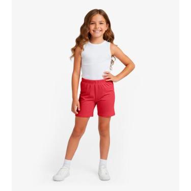 Imagem de Bermuda Ciclista Infantil Básica Soletex Vermelho, 2, Vermelho