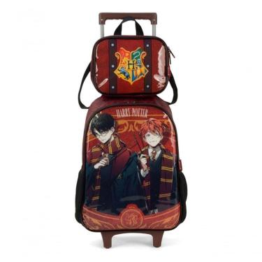 Imagem de Kit Mochila De Rodinhas Lancheira Luxcel Harry Potter Rony