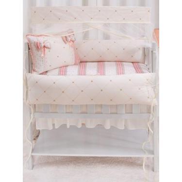 Imagem de Kit para Mini Berço Menina Menino Neutro 9 Peças - Beatriz Baby Enxova