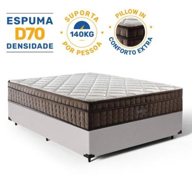 Imagem de Cama Box com Colchão de Espuma D70 Pillow In Ultra Dream Anjos Casal 138cm