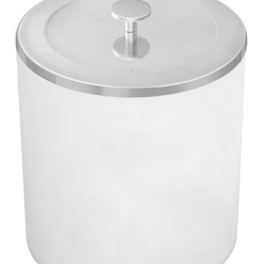 Imagem de Lixeira Tramontina Útil Com Tampa Em Aço Inox Branco 5 L