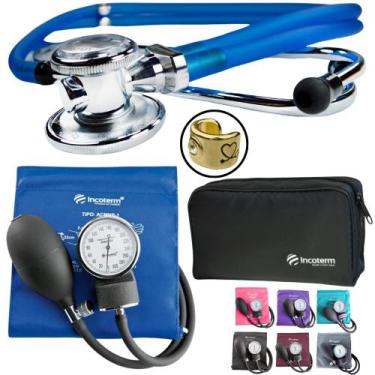 Imagem de Kit Aparelho Pressao Esteto Estetoscopio Esfigmo Pa Med Incoterm Premi