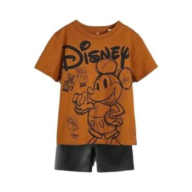 Imagem de Roupas De Verão Infantis Do Mickey Mouse, Camiseta De Manga Curta, Con