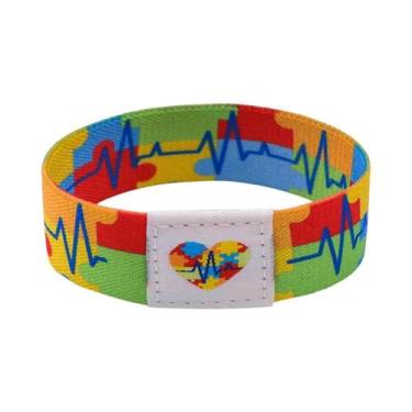 Imagem de Pulseira Quebra-Cabeça De Conscientização Sobre Autismo Para Mulheres,