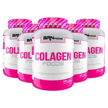 Imagem de Kit 5x Colágeno Foods 100 cáps - BRN Foods