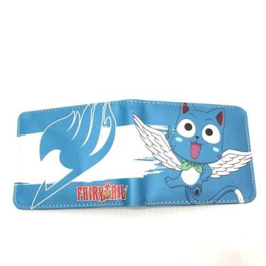 Imagem de Carteira, bolsa de moedas, couro, duas dobras, curta, Fairy Tail Anime