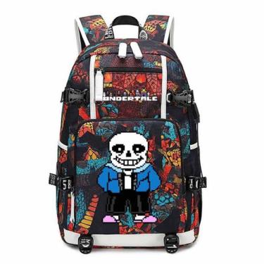 Imagem de Mochila Undertales Sans Cartoon Kids School 30x15x47cm - Yiweisai