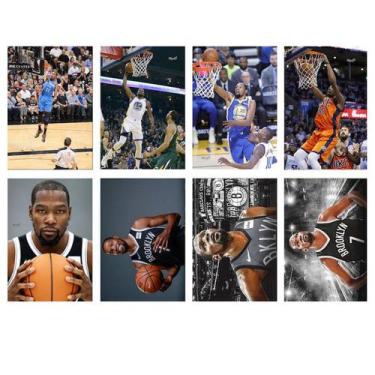 Imagem de Conjunto de pôsteres Durants Basketball Star Retro Anime 42x29cm x8 - 