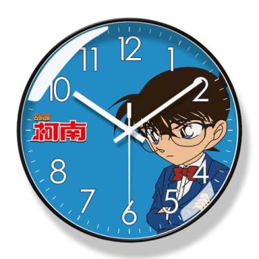 Imagem de Relógio de parede Detectives Conans Silent Nonticking 25 cm - yiweisai