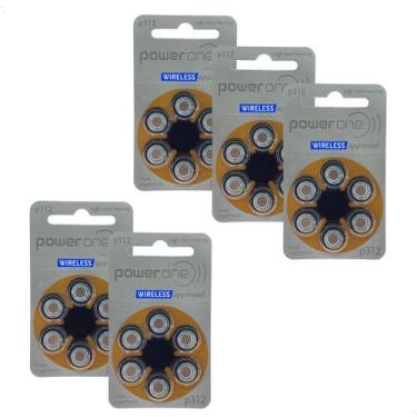 Imagem de 30 Pilhas Aparelho Auditivo 312 Bateria Auditiva Pr41 Power One