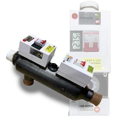 Imagem de Aquecedor De Piscina 20 Mil Lts Automático C/ Termometro - Globalmar