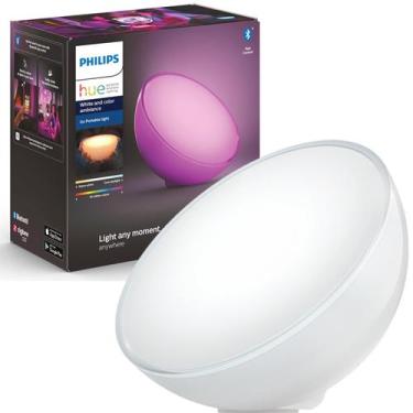 Imagem de Luminaria de Mesa Inteligente Philips Hue Go Smart Wifi RGB, Bivolt
