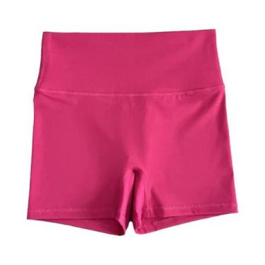Imagem de Shorts De Yoga Femininos De Cintura Alta Com Secagem Rápida E Compress
