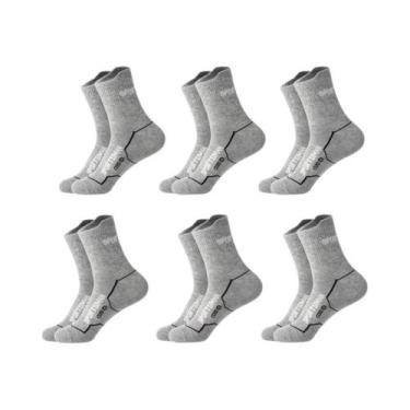Imagem de Meias Esportivas Masculinas De Basquete E Corrida, 6 Pares, Curtas, Re