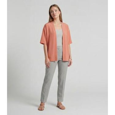 Imagem de Kimono Feminino Infinita Cor Laranja, M, Laranja