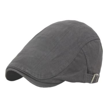 Imagem de Boina Italiana Original Algodão 100% Moda, Cotton, Cinza, Regulagem Pa