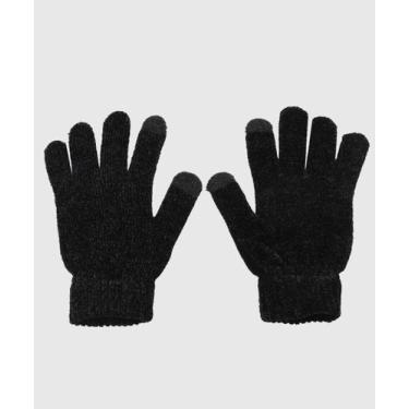 Imagem de Luva Feminina Chenille Marisa Preto-56151, UN, Preto