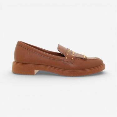 Imagem de Sapato Loafer Moleca Marrom, Avela, 35