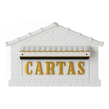 Imagem de Caixa de Correio Modelo Universal Tijolinho Correspondência Casa Fundo