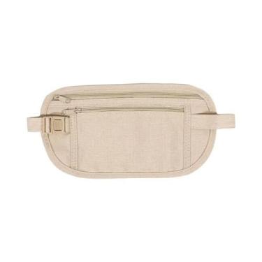 Imagem de Bolsa De Cintura Unissex Para Viagem, Carteira Oculta Para Passaporte 