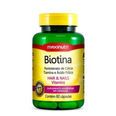 Imagem de Biotina Hair e Nails Vitamins (60 caps) - Padrão: Único - MaxiNutri