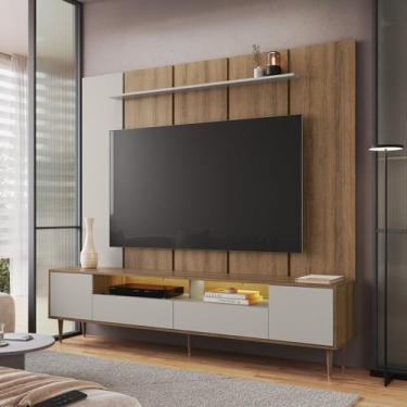 Imagem de Rack com Painel para TV até 75 Polegadas com LED 200cmx186,7cm Ilumina