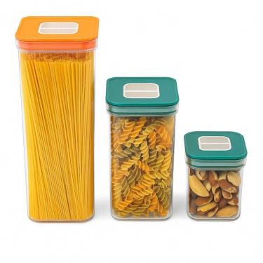 Imagem de Jogo 3 Potes Herméticos Porta Mantimentos Cozinha Empilhável