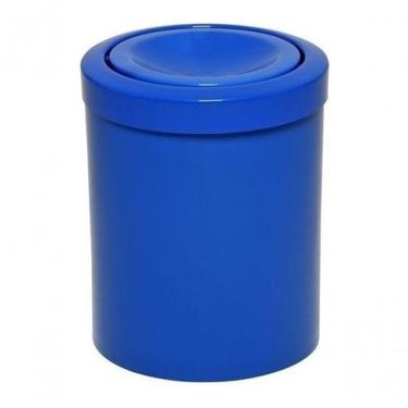 Imagem de Cesto Lixeira Plástico 12L com Tampa Meia Esfera para Reciclagem em Polipropileno PP Ba...