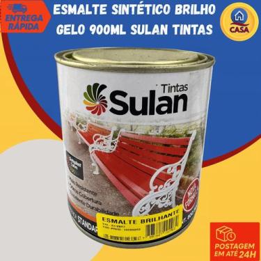Imagem de Tinta Esmalte Sintético Brilhante Gelo 900ml  Sulan Tintas