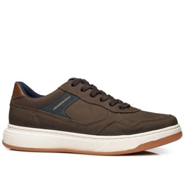 Imagem de Tênis Casual Pegada Masculino em Couro Chocolate 111707-09-Masculino