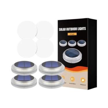 Imagem de Luzes Solares Brancas Quentes Para Caminho Externo, Impermeáveis, Com 