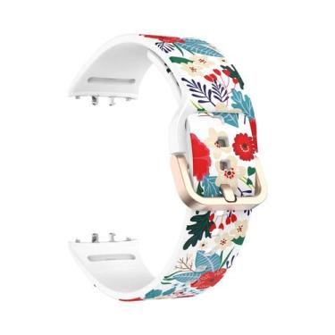 Imagem de Pulseira De Silicone Impressa Para Samsung Galaxy Fit 3, Acessórios De